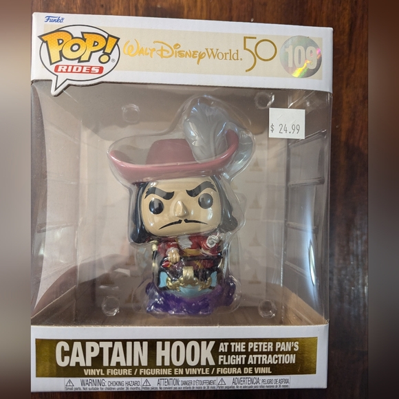 Funko Pop Captain Hook NIP - Picture 1 of 8